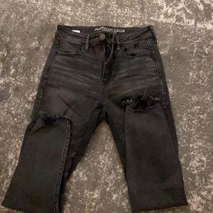 American Eagle black jeggings super stretch